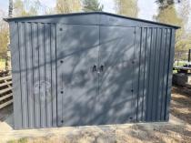 Aranżacja: Metalowa szopa ogrodowa Hartt Plus 300x360x205cm drzwi na zawiasach - Antracyt A16