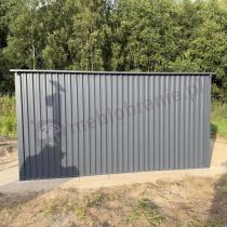 Aranżacja: Metalowa szopa ogrodowa Hartt Plus 300x360x205cm drzwi na zawiasach - Antracyt A16