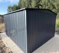 Aranżacja: Metalowa szopa ogrodowa Hartt Plus 300x360x205cm drzwi na zawiasach - Antracyt A16