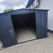 Aranżacja: Metalowa szopa ogrodowa Hartt Plus 300x360x205cm drzwi na zawiasach - Antracyt A16