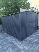 Aranżacja: Metalowa szopa ogrodowa Hartt Plus 300x360x205cm drzwi na zawiasach - Antracyt A16