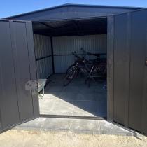 Aranżacja: Metalowa szopa ogrodowa Hartt Plus 300x360x205cm drzwi na zawiasach - Wooden