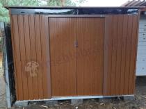 Aranżacja: Metalowa szopa ogrodowa ze świetlikiem Kaggen 261x241cm - Wood