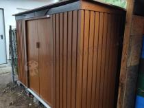 Aranżacja: Metalowa szopa ogrodowa ze świetlikiem Kaggen 261x241cm - Wood