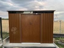 Aranżacja: Metalowa szopa ogrodowa ze świetlikiem Kaggen 261x241cm - Wood