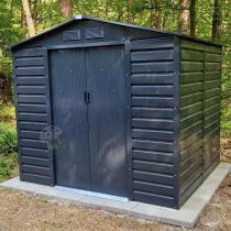 Aranżacja: Metalowy domek na narzędzia Antracyt Agger 213x191cm (3,7m2)