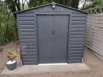 Aranżacja: Metalowy domek na narzędzia Antracyt Agger 213x191cm (3,7m2)