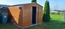 Aranżacja: Metalowy domek ogrodowy z oknem wood Dummer 277x323x221cm (8,2m3)