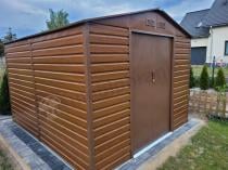 Aranżacja: Metalowy domek ogrodowy z oknem wood Dummer 277x323x221cm (8,2m3)