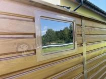 Aranżacja: Metalowy domek ogrodowy z oknem wood Dummer 277x323x221cm (8,2m3)