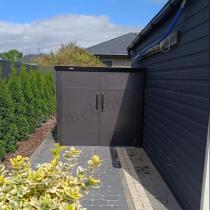 Aranżacja: Metalowy schowek na 4 rowery Varsat 165x222x151 - Szary