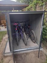 Aranżacja: Metalowy schowek na rowery Farrad 142x198cm - Antracyt