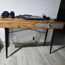 Aranżacja: Mezo B1 Halmar - biurko stylizowane wielobarwny vintage