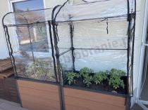 Aranżacja: Mini szklarnia na balkon Maple brązowa