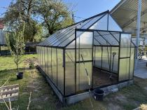 Aranżacja: Mocna szklarnia z poliwęglanu 6mm i aluminium 305x491x245cm