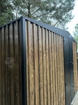 Aranżacja: Mocna szopa ogrodowa z drewutnią Wartt Plus z drzwiami na zawiasach 300x240x200cm - Wooden