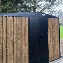 Aranżacja: Mocna szopa ogrodowa z drewutnią Wartt Plus z drzwiami na zawiasach 300x240x200cm - Wooden