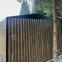 Aranżacja: Mocna szopa ogrodowa z drewutnią Wartt Plus z drzwiami na zawiasach 300x240x200cm - Wooden