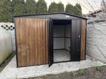 Aranżacja: Mocna szopa ogrodowa z drewutnią Wartt Plus z drzwiami na zawiasach 300x240x200cm - Wooden