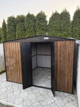 Aranżacja: Mocna szopa ogrodowa z drewutnią Wartt Plus z drzwiami na zawiasach 300x240x200cm - Wooden