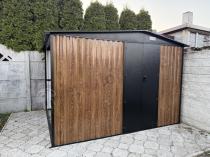 Aranżacja: Mocna szopa ogrodowa z drewutnią Wartt Plus z drzwiami na zawiasach 300x240x200cm - Wooden