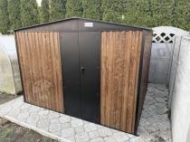 Aranżacja: Mocna szopa ogrodowa z drewutnią Wartt Plus z drzwiami na zawiasach 300x240x200cm - Wooden