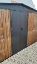 Aranżacja: Mocna szopa ogrodowa z drewutnią Wartt Plus z drzwiami na zawiasach 300x240x200cm - Wooden