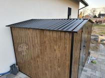 Aranżacja: Mocna szopa ogrodowa z drewutnią Wartt Plus z drzwiami na zawiasach 300x240x200cm - Wooden