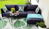 Aranżacja: Modułowy narożnik na taras 240x156 - Limit Outdoor 4 elementy - Dark Graphite Arcavia