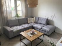 Aranżacja: Narożnik Flavio Slim jasnoszary z funkcją spania 255x214cm prawy