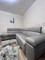 Aranżacja: Narożnik Lizbona II Cappuccino welurowy z Funkcją Spania 268x200 cm lewostronny