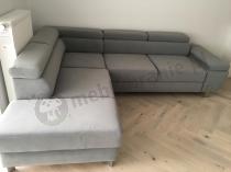 Aranżacja: Narożnik Molina L 263x210 cm Matt Velvet 85 szary lewy