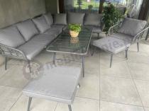 Aranżacja: Narożnik ogrodowy z plecionką rope Torgiano Corner XL - Grey
