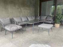 Aranżacja: Narożnik ogrodowy z plecionką rope Torgiano Corner XL - Grey