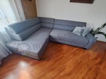 Aranżacja: Narożnik rogówka do salonu z funkcją spania Livio 249x184 cm Evolution 17 dark grey lewy