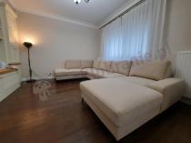 Aranżacja: Narożnik welurowy w kształcie U beżowy Flavio U 367x214cm lewy