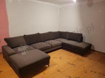 Aranżacja: Narożnik welurowy w kształcie U jasno-brązowy Flavio U 367x214cm prawy