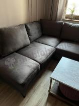 Aranżacja: Narożnik wypoczynkowy do salonu w brązie Flavio 283x214 lewy