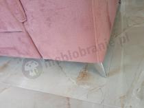 Aranżacja: Narożnik z funkcją spania pudrowy róż lewostronny Eridano 275x202 cm