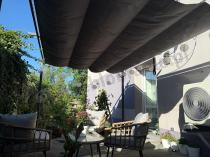 Aranżacja: Nowoczesna antracytowa pergola tarasowa 3x4 - Niro Grey