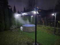 Aranżacja: Nowoczesna antracytowa pergola tarasowa 3x4 - Niro Grey