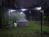 Aranżacja: Nowoczesna antracytowa pergola tarasowa 3x4 - Niro Grey