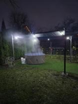 Aranżacja: Nowoczesna antracytowa pergola tarasowa 3x4 - Niro Grey