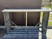 Aranżacja: Nowoczesna drewutnia na drewno Lemmer 302x119x190