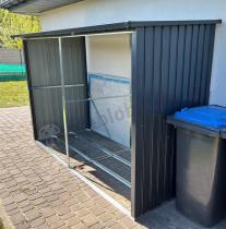 Aranżacja: Nowoczesna drewutnia na drewno Lemmer 302x119x190