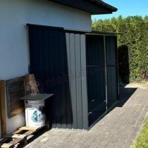 Aranżacja: Nowoczesna drewutnia na drewno Lemmer 302x119x190