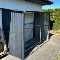 Aranżacja: Nowoczesna drewutnia na drewno Lemmer 302x119x190