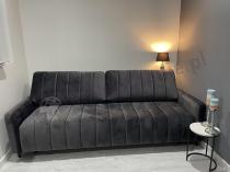 Aranżacja: Nowoczesna grafitowa sofa Molly 226x101 cm Riviera 97