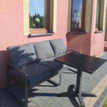 Aranżacja: Nowoczesna sofa ogrodowa dla 3 osób 175cm Panaon 2024 - Dark Grey