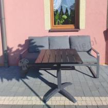 Aranżacja: Nowoczesna sofa ogrodowa dla 3 osób 175cm Panaon 2024 - Dark Grey